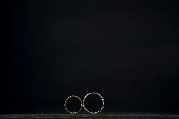 Boda anillos de oro — Foto de Stock