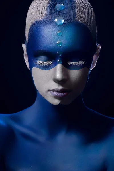 Corpo azul — Fotografia de Stock