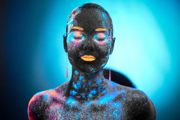 Neongirl — Stockfoto