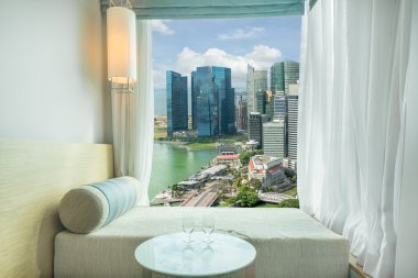 Güzel Singapur city view Hotel, Marina bay, günah penceresinde adlı