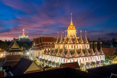 Güzel tapınak Wat Ratchanadda Bangkok, Tayland