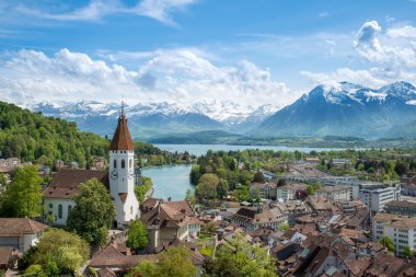 Tarihi şehir, Thun, İsviçre Bern kentinde