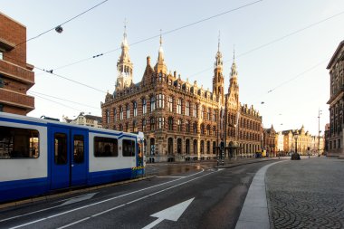 Amsterdam Hollanda - tramvay, Dam Meydanı'na toplu taşıma 