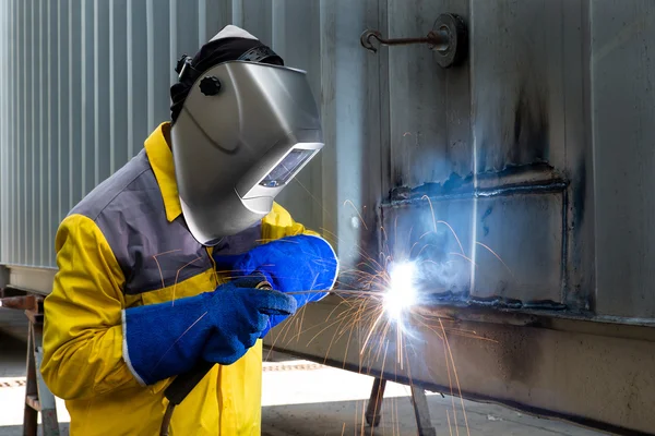 Industry, Worker, Welding concept - Industry worker with welding