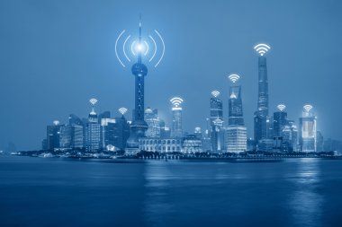 WiFi ağ teknolojisi kavramı - Wifi ağ bağlantısında Sha