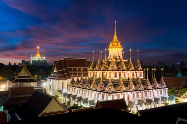 WAT Ratchanatdaram Tapınağı ve Metal Castle Bangkok, Tayland