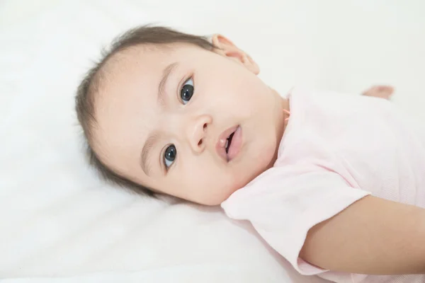 Bright portrait of adorable asian baby — Stock Photo, Image