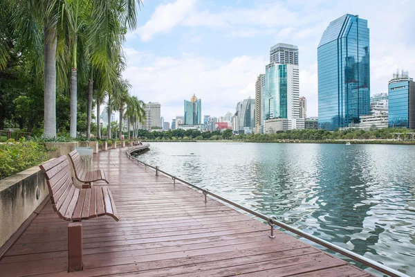 Vista moderna de la ciudad de Bangkok, Tailandia. Paisaje urbano —  Fotos de Stock