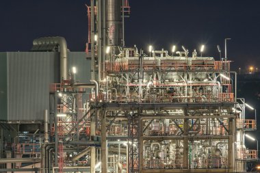 aydınlatma yapısı, yağ ve kimyasal fabrika