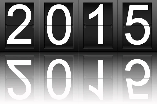 Happy New Year 2015, digital number — Stock Photo, Image