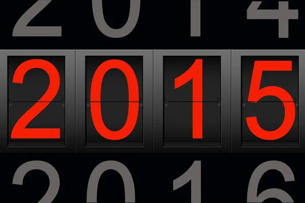 Happy New Year 2015, digital number — Stock Photo, Image