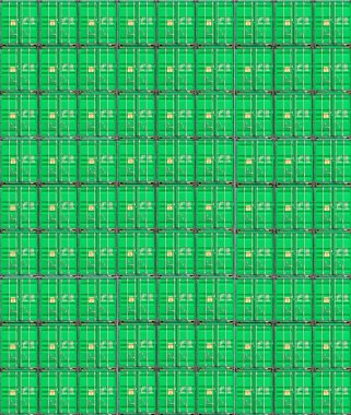 Kargo konteyner rıhtımda yığını