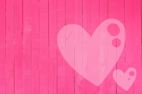 Wood wall graffiti heart, valentines day background — Stock Photo, Image