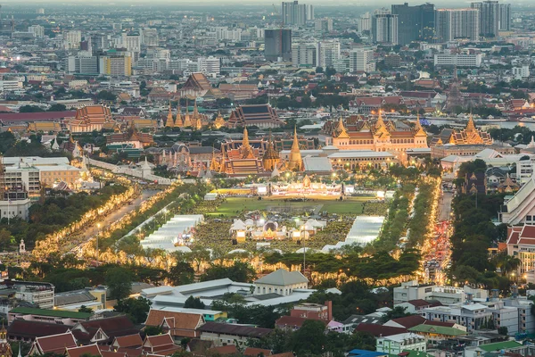 Bangkok in Thai father's Day our King birthday festival, Thailan — Stock Photo, Image