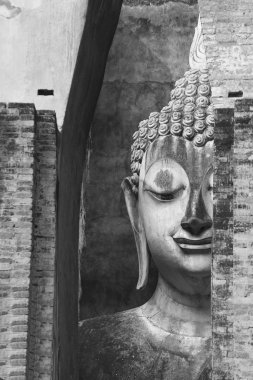 Antik Buda heykeli. Sukhothai Tarih Parkı, sukhothai il