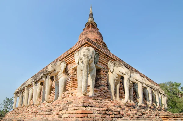 Wat Chang lom Sukhothai Historical Park ,Sukhothai ,Thailand — Stock Photo, Image