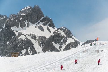 Yeşim ejderha kar dağ Lijiang city, Yunnan, Çin