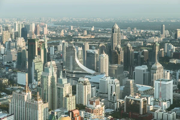 Panorama města Bangkok v Thajsku. — Stock fotografie