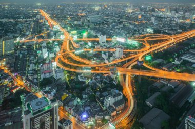 Cityscape orta Bangkok, Tayland