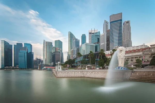 Singapore stad ochtend tijdig — Stockfoto