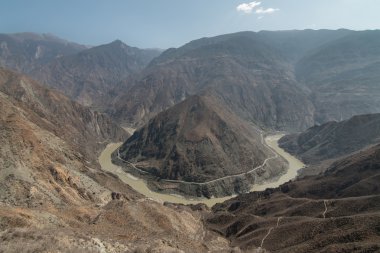 Omega Bend Yangtze Nehri Yunnan Eyaleti, Çin
