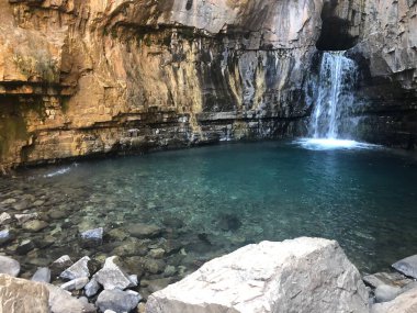 Durango, Colorado, ABD 'deki Şelale Kanyonu manzarası