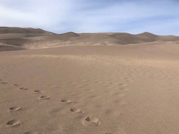 Vista Panorámica Las Dunas Del Parque Nacional Great Sand Dunes — Foto de Stock