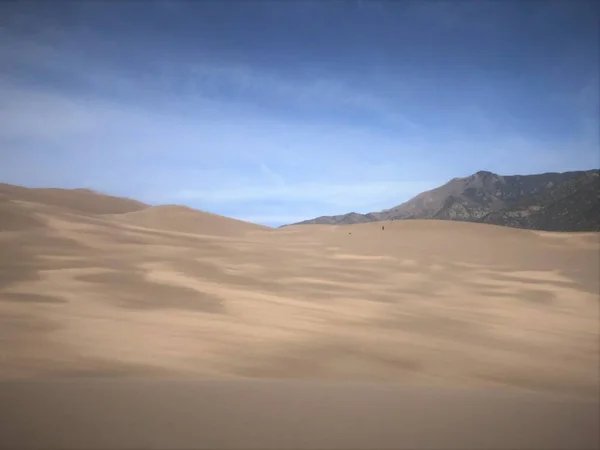 Vista Panorâmica Das Dunas Great Sand Dunes National Park Colorado — Fotografia de Stock