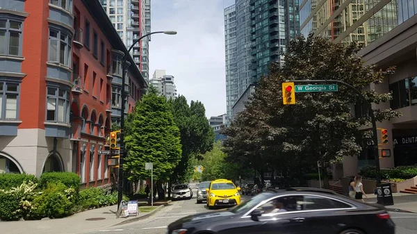 Vancouver Canada Juni 2019 Landschap Van Een Straat Vancouver Canada — Stockfoto