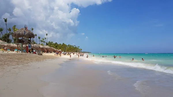 Landschap Van Punta Cana Strand Samaná Dominicaanse Republiek — Stockfoto