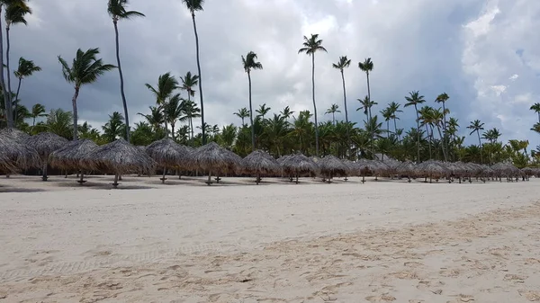 Krajobraz Plaży Punta Cana Bavaro Dominikana — Zdjęcie stockowe