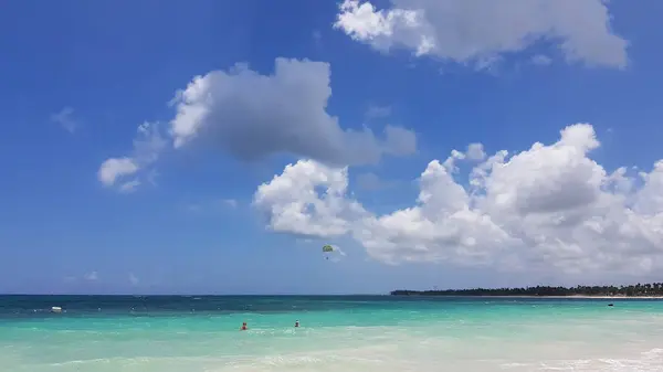 Paisagem Praia Punta Cana Bavaro República Dominicana — Fotografia de Stock