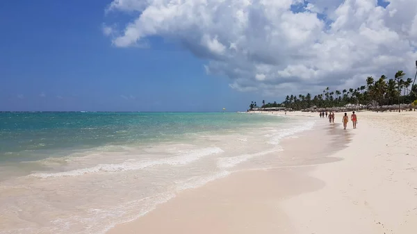 Krajobraz Plaży Punta Cana Bavaro Dominikana — Zdjęcie stockowe