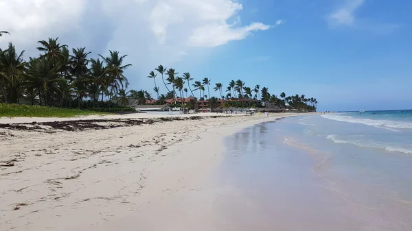 Landschaft Strand Von Punta Cana Bavaro Dominikanische Republik — Stockfoto
