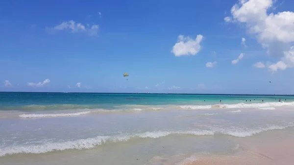 Paisagem Praia Punta Cana Bavaro República Dominicana — Fotografia de Stock