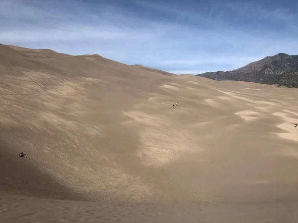 Paesaggio Panoramico Del Parco Nazionale Delle Grandi Dune Sabbia Colorado — Foto Stock