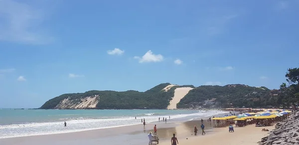 Stranden Ponta Negra Natal Brasilien Februari 2020 Landskapet Morro Careca — Stockfoto