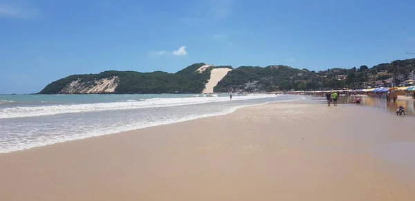 Ponta Negra Beach Natal Brazylia Luty 2020 Krajobraz Wydmy Morro — Zdjęcie stockowe