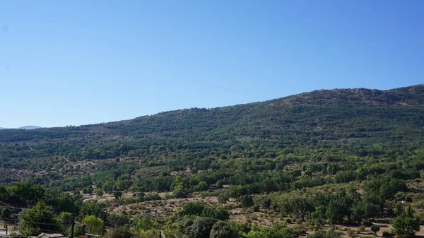 Τοπίο Της Sierra Madrid Ένα Πρωινό Του Καλοκαιριού — Φωτογραφία Αρχείου