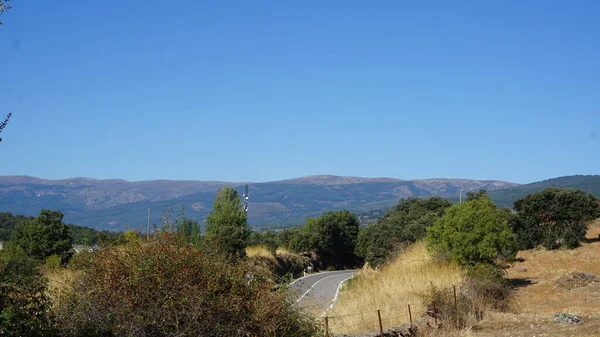 Paysage Sierra Madrid Matin Été — Photo