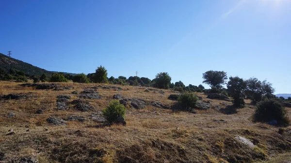 Landschap Van Sierra Madrid Een Zomerochtend — Stockfoto