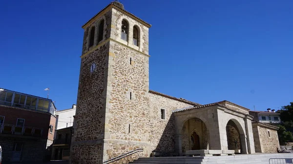 Kościół Garganta Los Montes Małe Miasteczko Wiejskie Turystyczne Madrycie — Zdjęcie stockowe