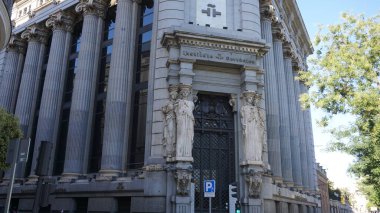 Madrid, Spain, September, 7, 2020: landscape of Madrid one afternoon in September in the middle of the covid-19 pandemic