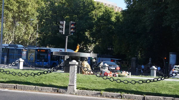 Madrid España Septiembre 2020 Monumento Homenaje Las Víctimas Covid Consistente — Foto de Stock