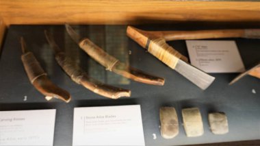 Ketchikan, Alaska, ABD, 27 Mayıs 2020: El işi için antika aletler