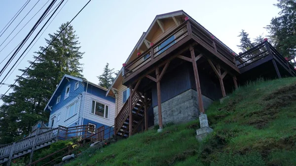 Ketchikan Alaska United States May 2020 Typical Wooden House Ketchikan — 图库照片