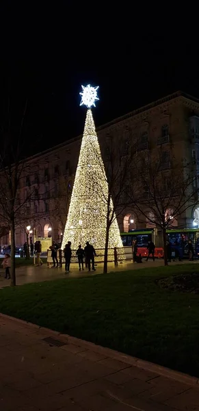 Donostia San Sebastian Pais Vasco Espagne Décembre 2019 Lumières Décorations — Photo