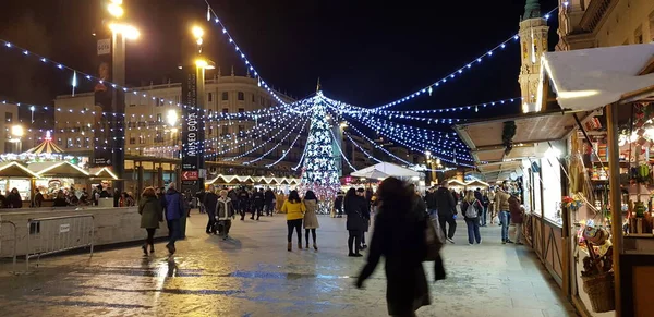 Zaragoza Španělsko Prosinec 2019 Vánoční Trh Zaragoze — Stock fotografie