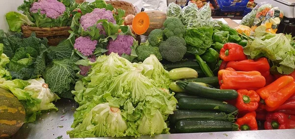 Legumes Para Venda Mercado — Fotografia de Stock