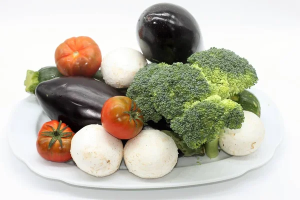 Baki Sayuran Organik Segar Yang Sehat — Stok Foto